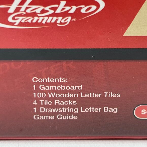2013 Edition Hasbro Scrabble Board Game Sealed Wood Tiles Factory Sealed - Picture 6 of 10